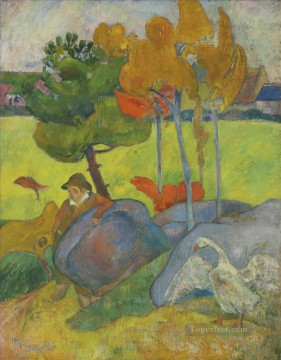 Paul Gauguin Painting - PETIT BRETON y LOIE Paul Gauguin